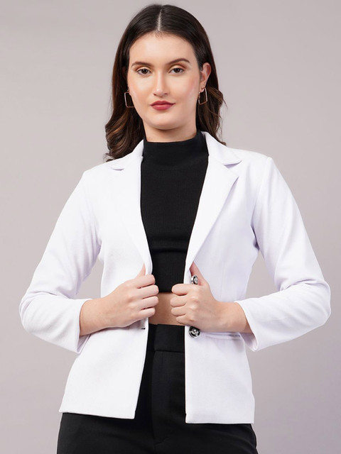 Purple State Slim-Fit Single Breasted Formal Blazer