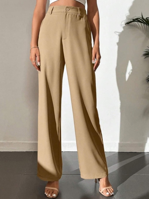 Next One Women Smart High-Rise Easy Wash Trousers