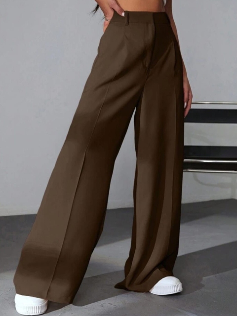 Next One Women Smart High-Rise Pleated Korean Pants