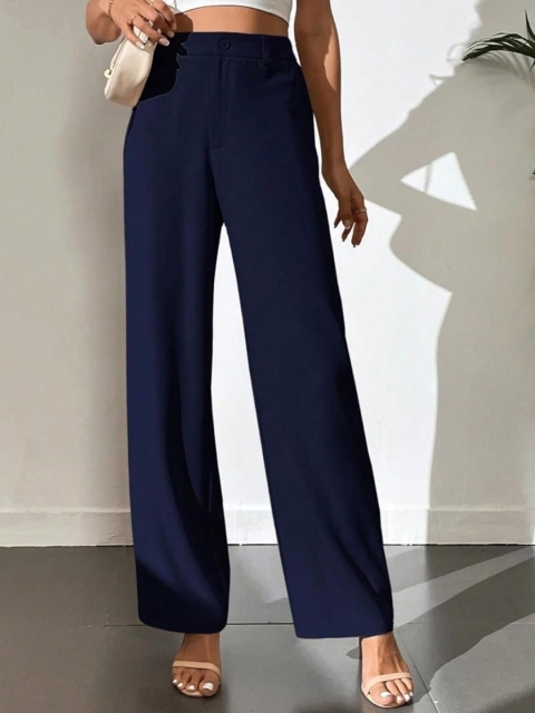 Next One Women Smart High-Rise Easy Wash Trousers