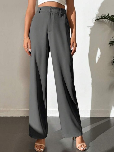 Next One Women Smart High-Rise Easy Wash Trousers