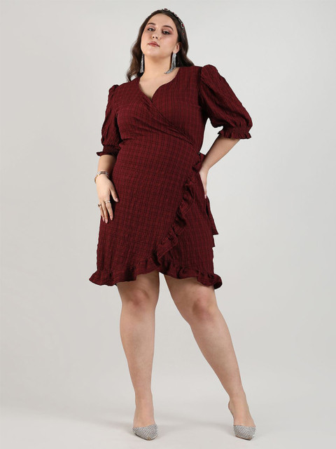 Instafab Plus Women Fit & Flare Mini Dress