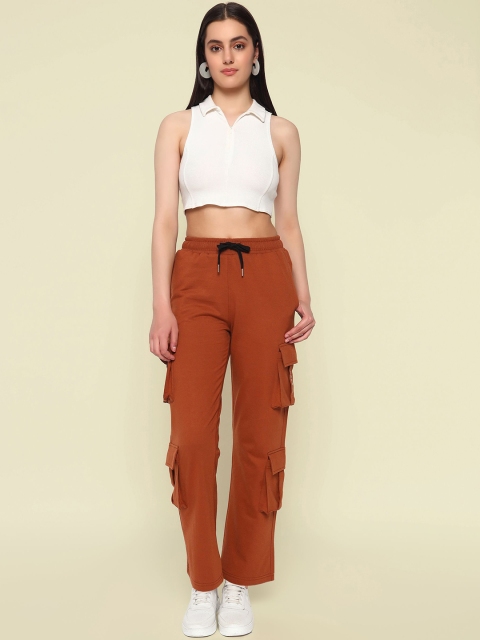 Mast & Harbour Women Relaxed-Fit Cotton Cargo Cargos - Image 5