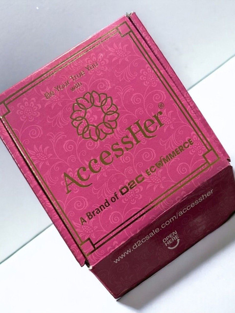 AccessHer Gold-Plated Artificial Stones And Beaded Stud Nosepin - Image 4