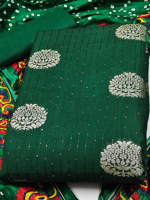 LeeliPeeri Designer Unstitched Dress Material - Image 2