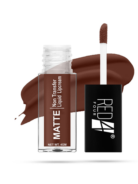 RED 4 Miss Perfect Non Transfer & Smudge Proof Matte Liquid Cream - 4 g - Coco Brown - 131