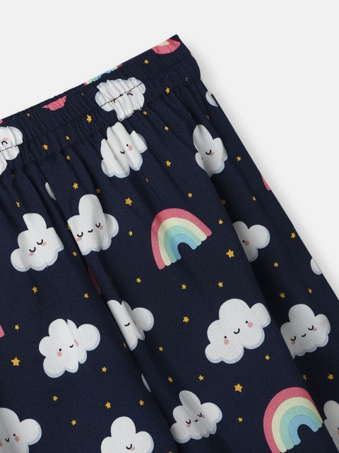 Nauti Nati Boys Clouds and Rainbow Print Shirt and Pyjama Night suits - Image 7