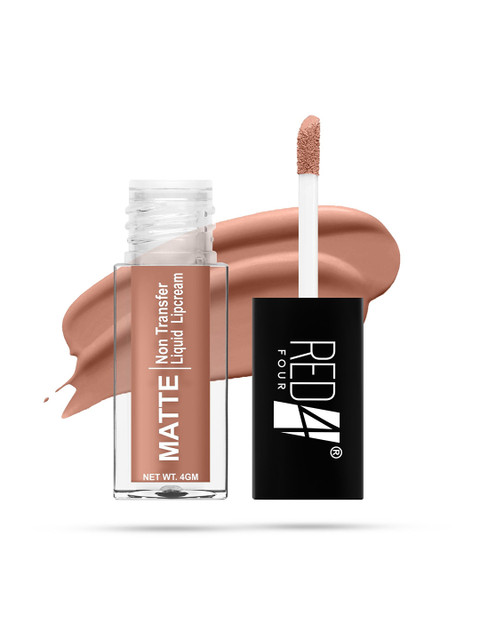 RED 4 Miss Perfect Non Transfer & Smudge Proof Matte Liquid Cream 4 g Classy Nude