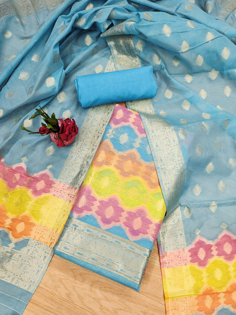 LeeliPeeri Designer Woven Design Unstitched Dress Material