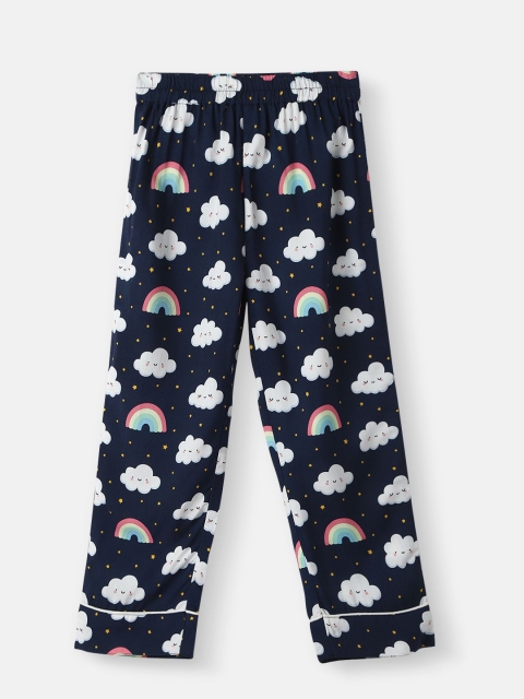 Nauti Nati Boys Clouds and Rainbow Print Shirt and Pyjama Night suits - Image 5