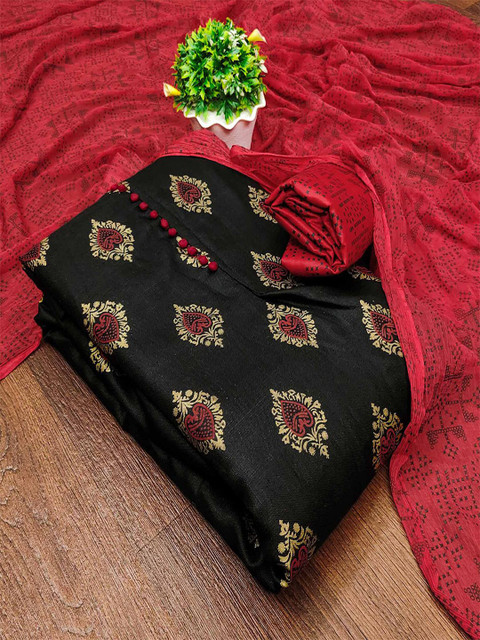 Peachmode Floral Printed Unstitched Dress Material