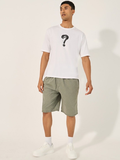 Styli Men's Pure Cotton Relaxed Fit Casual Shorts - Image 3