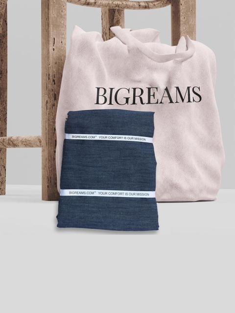 Bigreams Men Pure Cotton Denim Shirt Fabric - Image 5