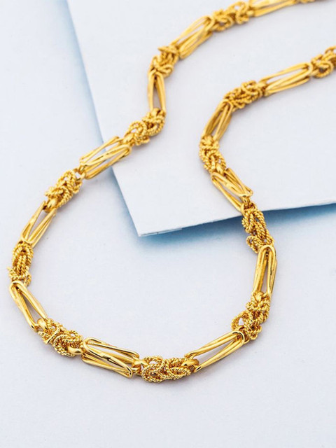 SANAA CREATIONS Unisex Gold-Plated Antique Chain