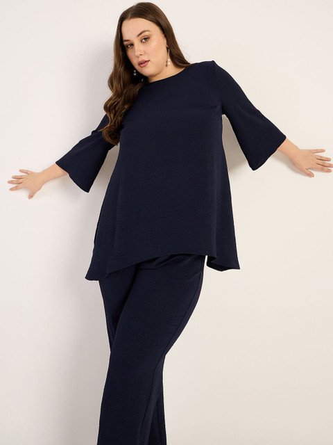 FEMMELLA Plus Size Round Neck Tunic & Trousers - Image 5