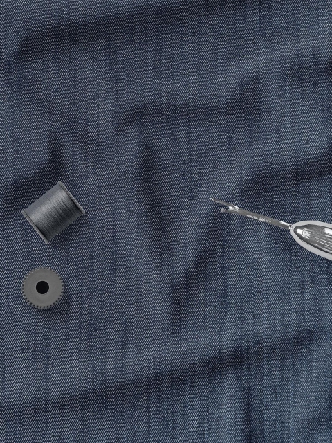 Bigreams Men Pure Cotton Denim Shirt Fabric - Image 3