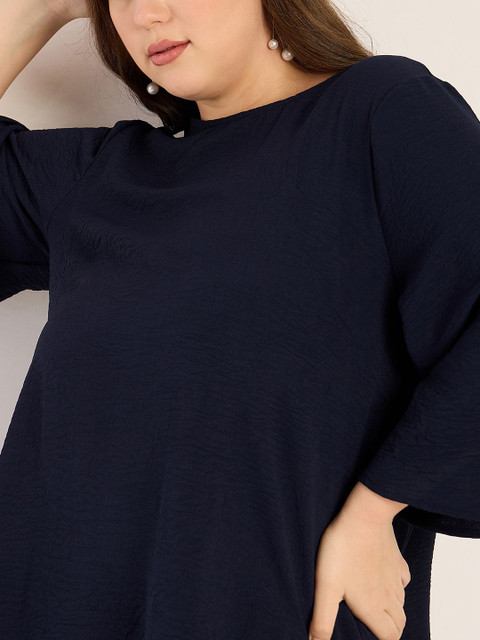 FEMMELLA Plus Size Round Neck Tunic & Trousers - Image 2