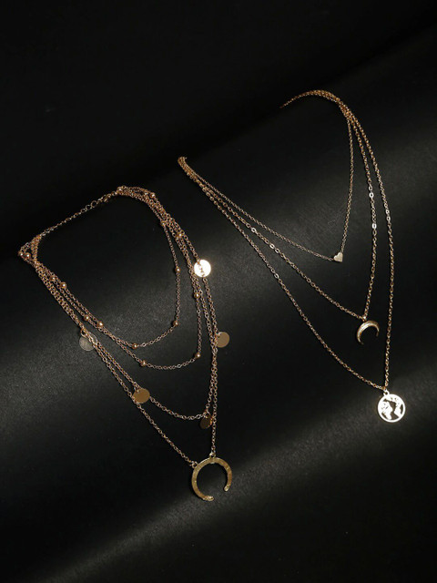 YouBella Gold-Plated Layered Chain