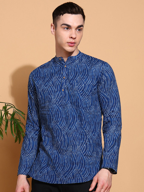Anouk Men Geometric Printed Kurta
