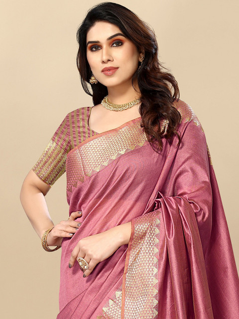 Moda Rapido Woven Design Zari Kanjeevaram Saree - Image 5