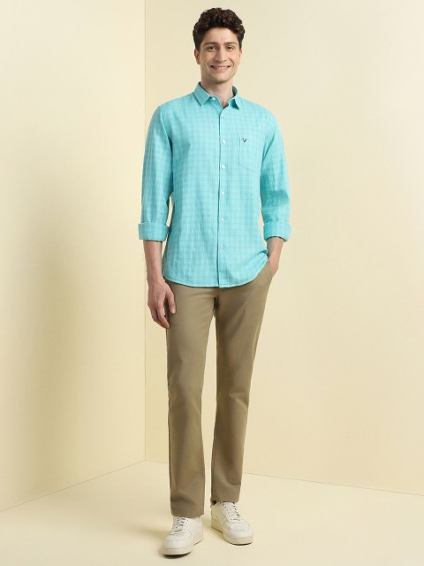 Allen Solly Men Slim Fit Checked Casual Shirt - Image 5