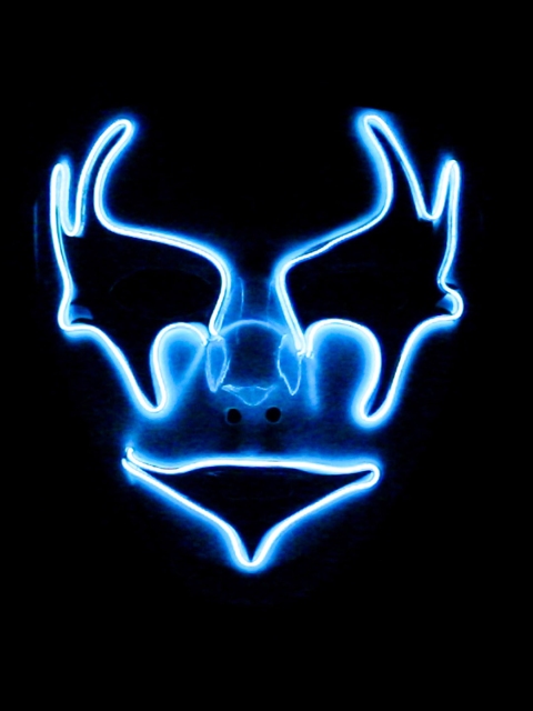 Hookaba Clown Craze LED Face Mask For Halloween Rave Live Concert - Image 4