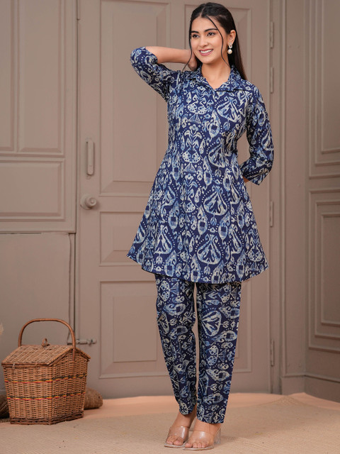 Nayo Women Printed 2 Piece Cotton Co Ord Set - Image 4