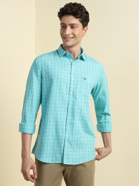 Allen Solly Men Slim Fit Checked Casual Shirt - Image 6