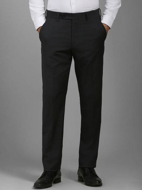 Luxure by Louis Philippe Men Printed Slim Fit Trousers