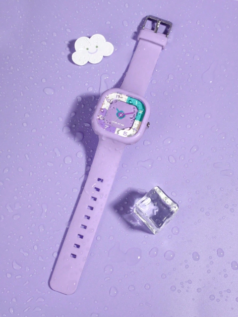 SWADESI STUFF Unisex Kids Dial & Bracelet Style Straps Analogue Watch MIN PURPLE 9 - Image 4