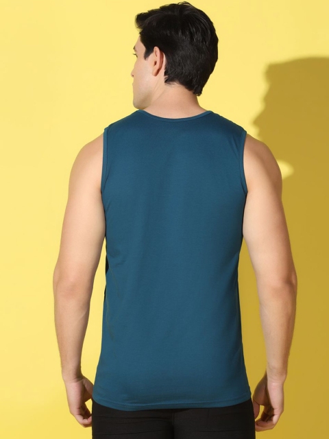 WOOSTRO Printed Gym Innerwear Vest VWS26 ALONE PEACOCK - Image 3