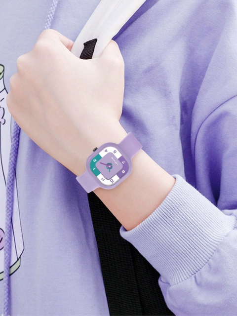 SWADESI STUFF Unisex Kids Dial & Bracelet Style Straps Analogue Watch MIN PURPLE 9 - Image 7
