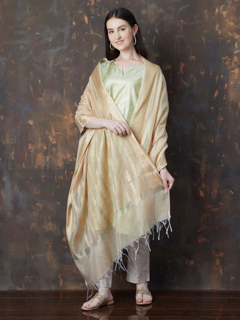 Melange by Lifestyle Ethnic Motifs Woven Design Dupatta with Zari