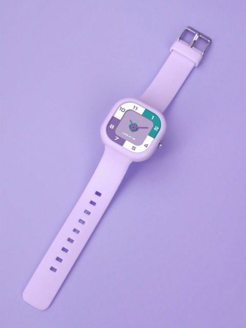 SWADESI STUFF Unisex Kids Dial & Bracelet Style Straps Analogue Watch MIN PURPLE 9 - Image 3