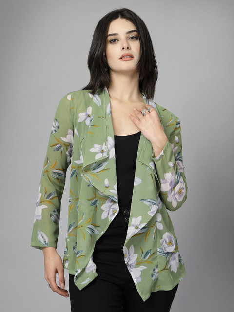 KASSUALLY Women Printed Shrug