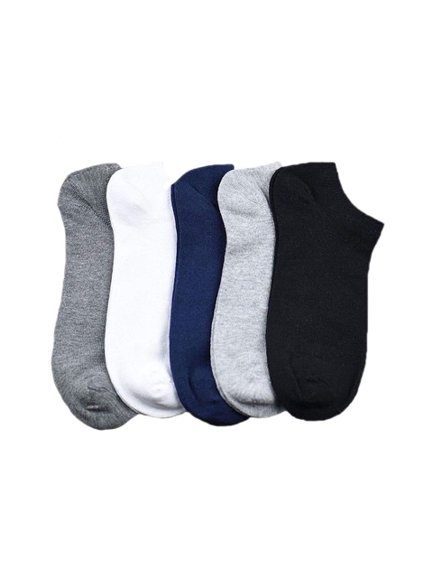 Aadikart Pack Of 5 Cotton Ankle-Length Socks