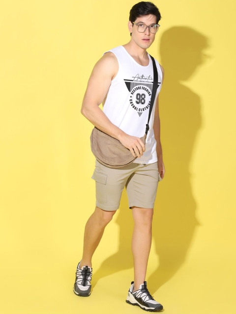 WOOSTRO Printed Gym Innerwear Vest VWS26 98 WHITE - Image 5