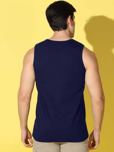 WOOSTRO Printed Gym Innerwear Vest VWS26 ALONE NAVY - Image 4