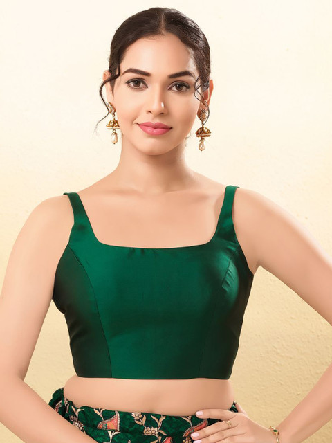 VAMAS - THE DESIGNER BLOUSES Women Square Neck Padded Saree Blouse