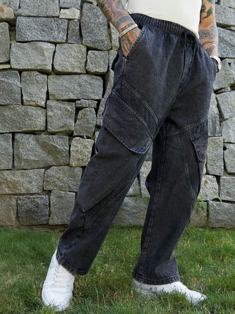 Campus Sutra Men Comfort Relaxed Fit Light Fade Stretchable Jeans