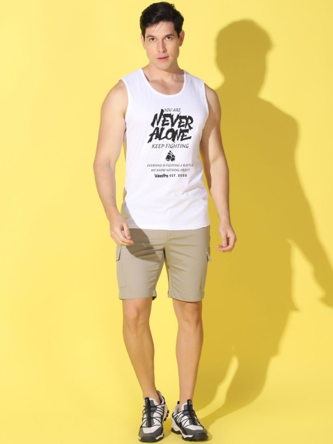 WOOSTRO Printed Gym Innerwear Vest VWS26 ALONE WHITE - Image 5