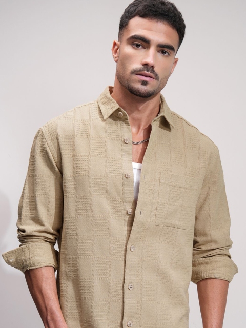 HIGHLANDER Men Comfort Opaque Casual Shirt