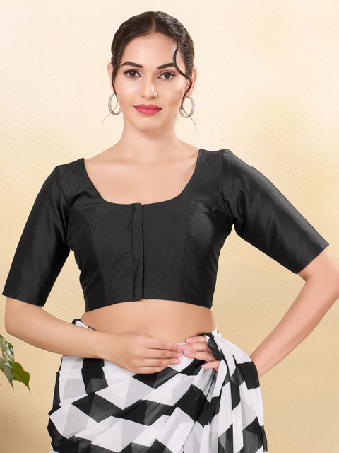 VAMAS - THE DESIGNER BLOUSES Women Round Neck Padded Saree Blouse