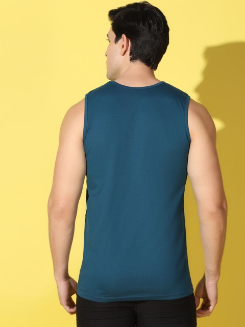 WOOSTRO Printed Gym Innerwear Vest VWS26 98 PEACOCK - Image 4