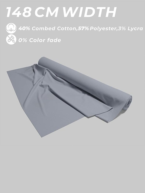 Bigreams Men Solid Cotton Suit Clothing Fabric - Image 6