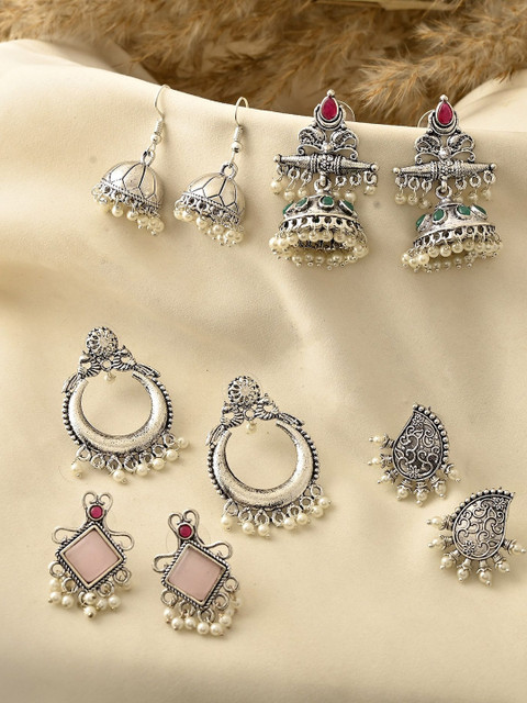 DASTOOR Contemporary Jhumkas Earrings