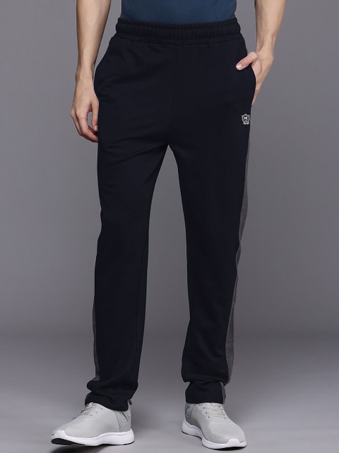 MOUNTAIN COLOURS Men Colour-Blocked Color Blocked Mid-Rise TrackPants