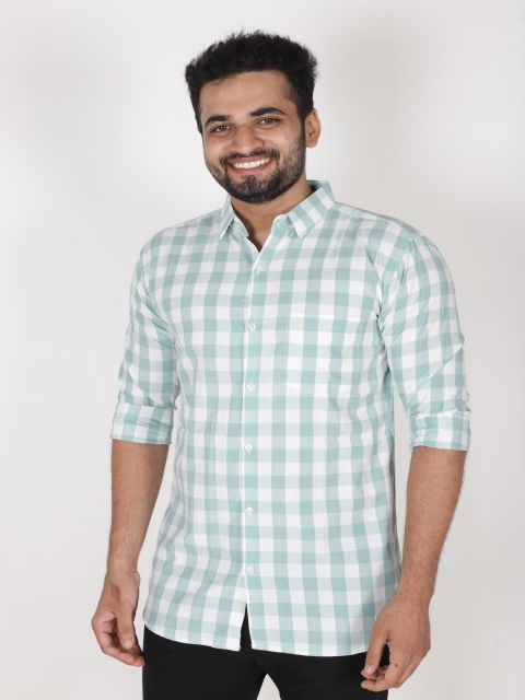 The Cloth Crow Men Comfort Gingham Checks Checked Casual Shirt