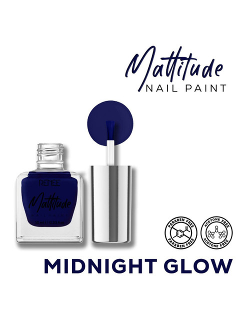 Renee Mattitude Long Lasting Nail Paint - 10 ml - Midnight Glow - Image 3