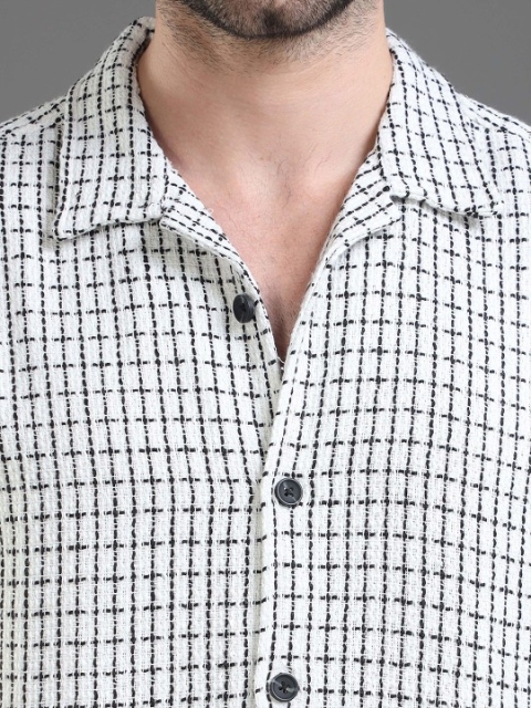 The Cloth Crow Men Comfort Slim Fit Checked Casual Shirt - Image 2